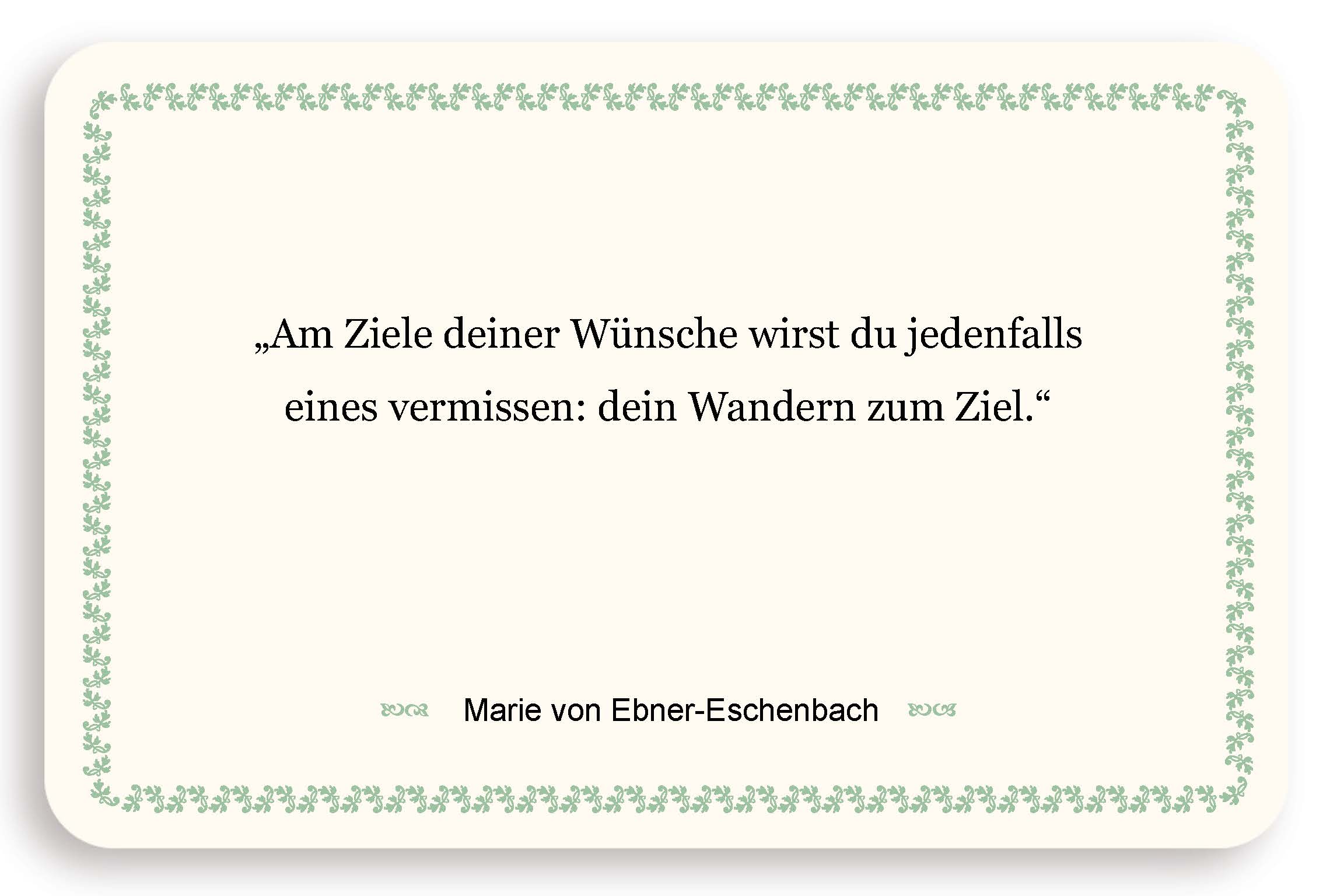 Zitatkarte - Der Weg